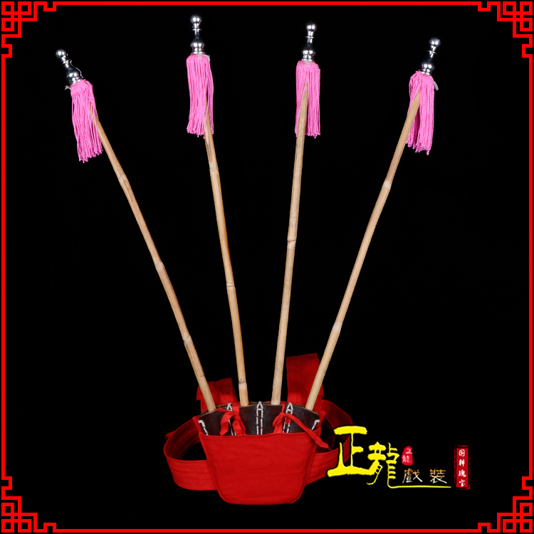 河南戏装戏曲用品靠旗男女大靠 靠板 正宗牛皮旗杆旗架