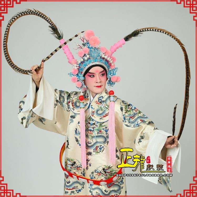 河南京剧戏曲道具用品舞台演出精品羽毛雉鸡毛 翎子