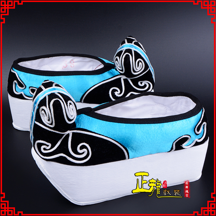 河南京越剧黄梅戏古装男书生小生鞋云头鞋戏曲鞋云履 云头鞋