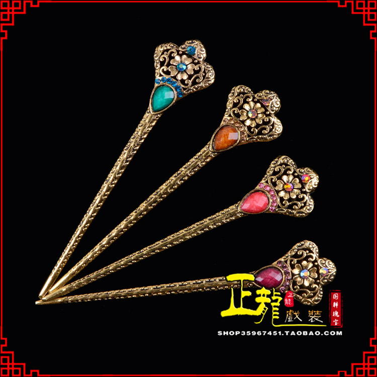 河南头饰老旦青衣员外夫人簪子 老旦发簪