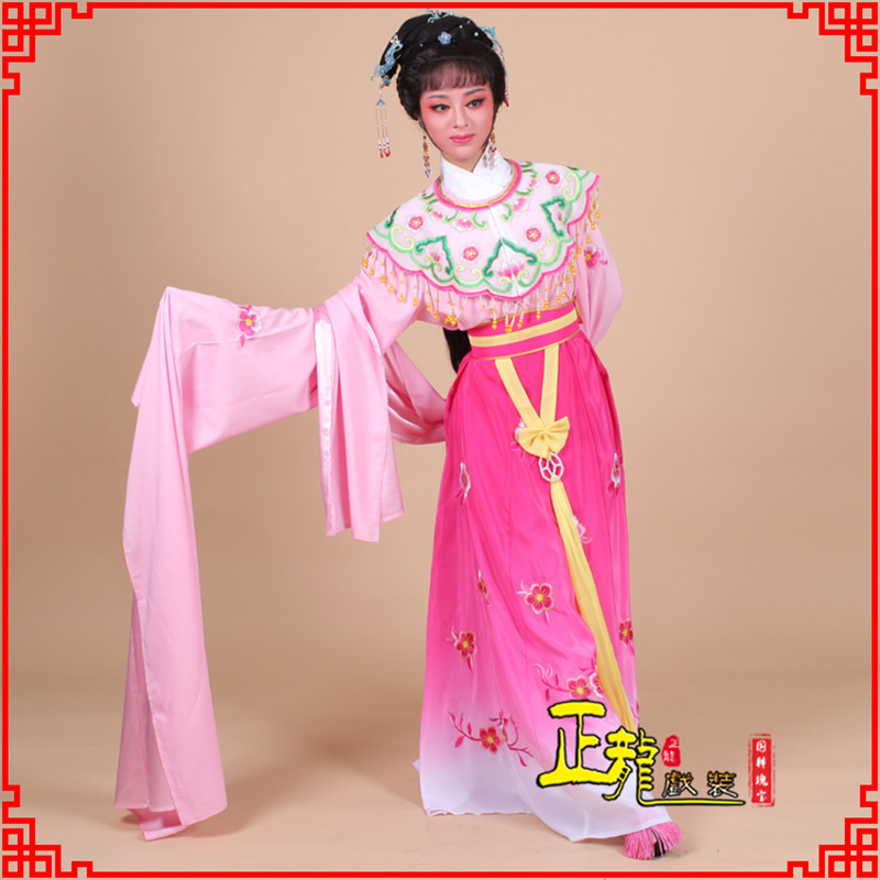 河南水袖青衣练功花旦服 梅花古装衣