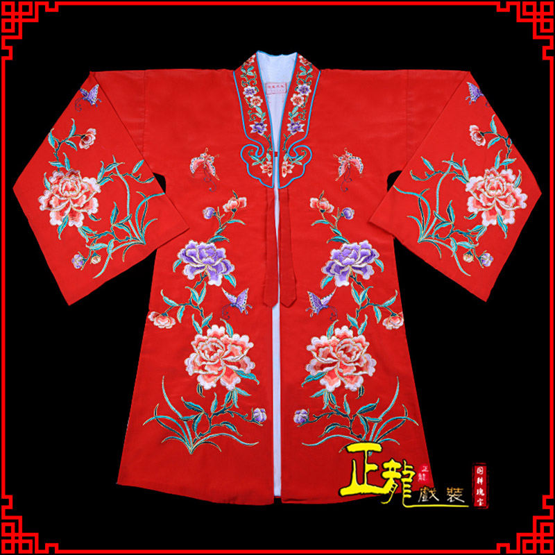 河南青衣花旦戏服 好绉小叶牡丹女披