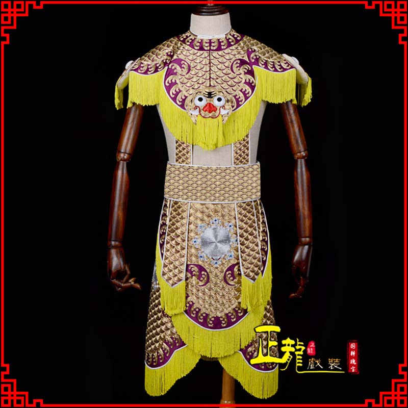 河南武将士兵云肩鱼鳞侉子